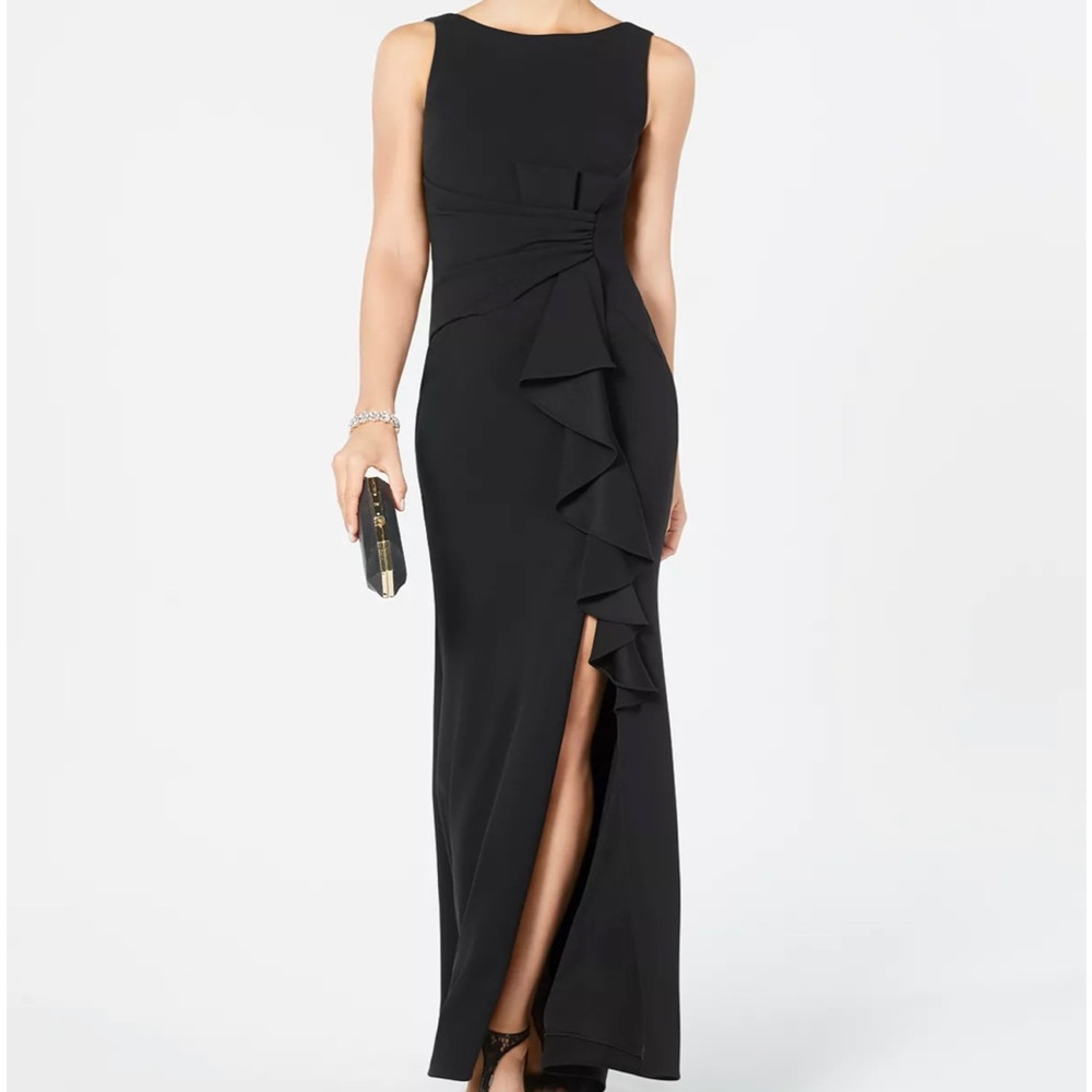 Ruffle Detail Gown